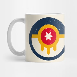 Retro Tulsa Oklahoma City Flag // Vintage Tulsa OK Grunge Emblem Mug